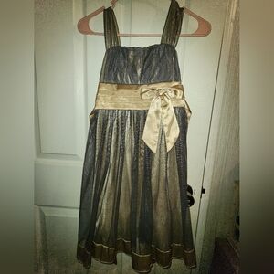 Gold And Black Mesh Dress. Size 10